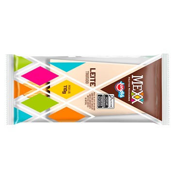 Paleta de leite com recheio de trufa de chocolate